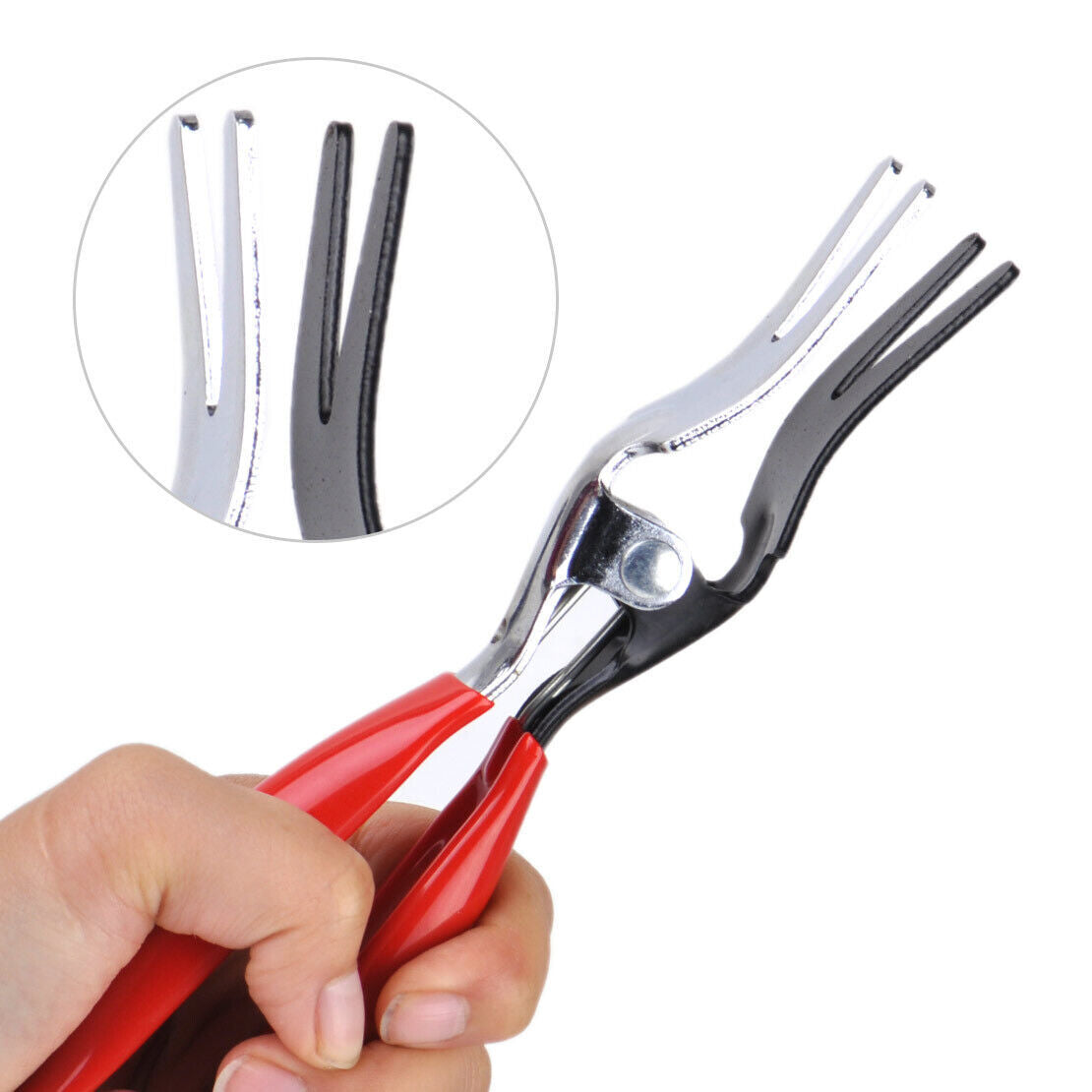 Separator Pliers Pipe Tool Angled Auto Fuel Water Vacuum Line Tube Hose Remover