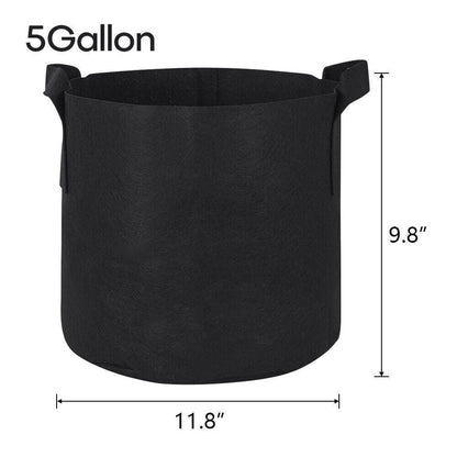 Plant Grow Bags | 5/10pcs 1-30 Gallon Thickened Nonwoven Fabric Pots | Durable & Breathable Containers for Gardening, Vegetables & Flowers