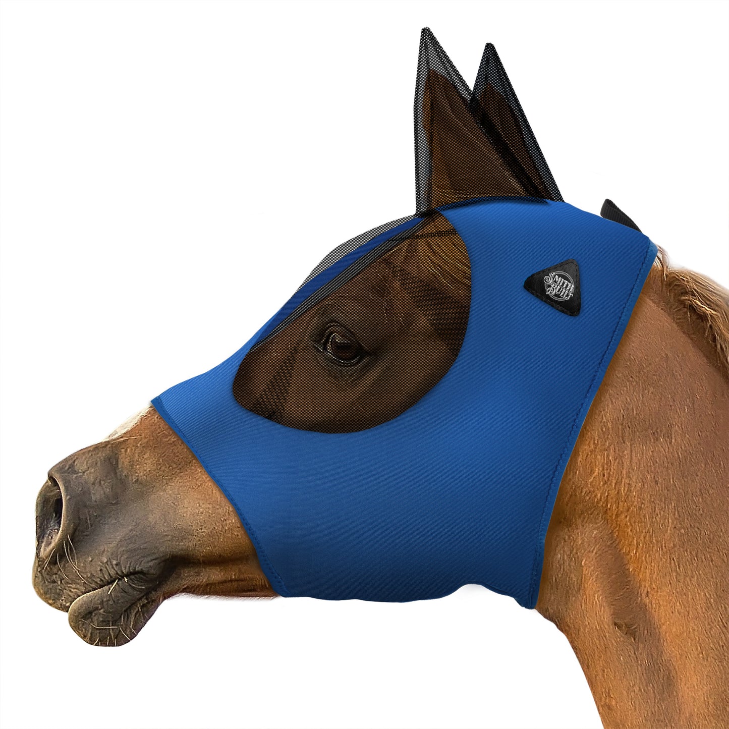 Lycra Horse Fly Mask, Breathable Fabric, Mesh Eyes & Ears, UV Protection