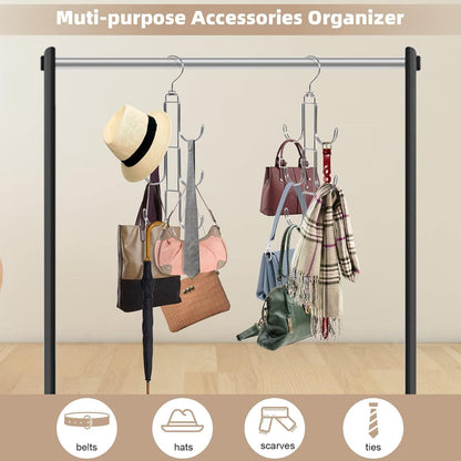 Purse Hanger Organizer for Closet, 2 Pack Handbag Storage Organizer, Small