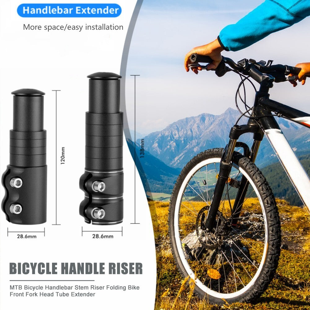 Fork Stem Extender Alloy Accessories Mountain Bike Cycling Cover MTB Parts Riser