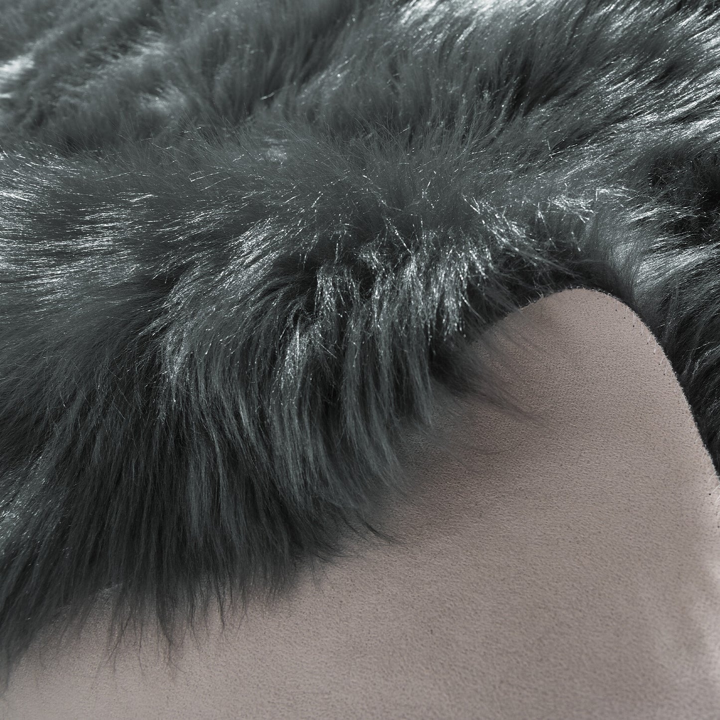 Faux Fur Sheepskin Fluffy Area Rugs round Shaggy Carpet for Bedroom Living Room