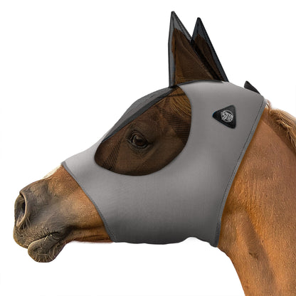 Lycra Horse Fly Mask, Breathable Fabric, Mesh Eyes & Ears, UV Protection
