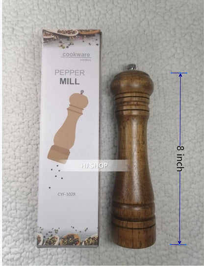 Kitchen Tools Cooking Pepper Grinder Hand Movement Wood Pepper Mill