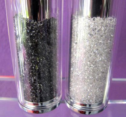 salt pepper shaker, Crystal Salt and Pepper Shakers – Stainless Steel, Filled with Sparkling Swarovski Crystals, Elegant Kitchen & Dining Decor