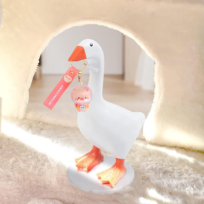 Magnetic Goose Key Holder Cute Home Decor Kawaii Room Office Table Desk Aestheti