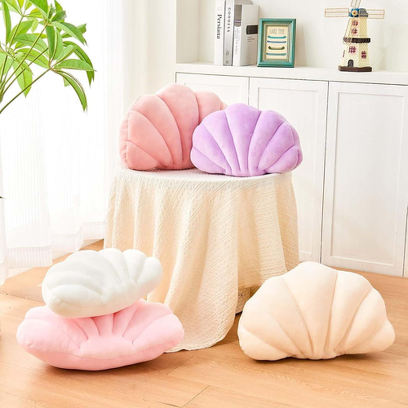 Uvvyui Beige Seashell Decorative Throw Pillow, Soft Small-13X10 Inch,