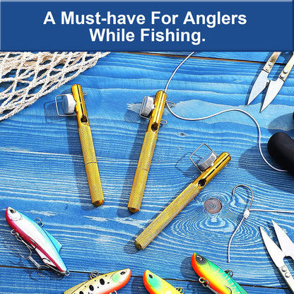 Fishing Knot Quick Tying Tool Line Clipper Snip Hook Nipper Tie Knotter Outdoor