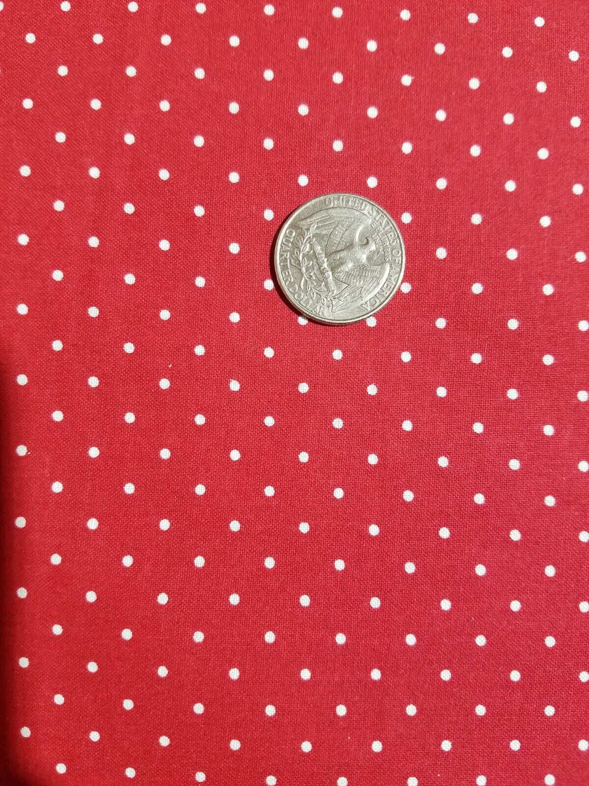 VTG Valentine Heart Fabric FQ Bundle of 6 – Perfect for Valentine's Day Crafts, Quilts, and Sewing Projects, Red & White Heart Patterns & Dots