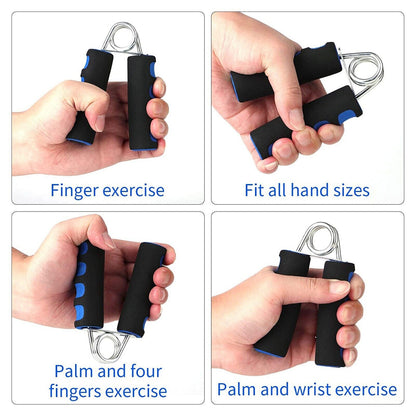 Hand Grip Strengthener Set - Foam Hand Grippers for Wrist, Forearm & Finger Strength, Portable Stress Relief & Exercise Tool for Athletes & Fitness