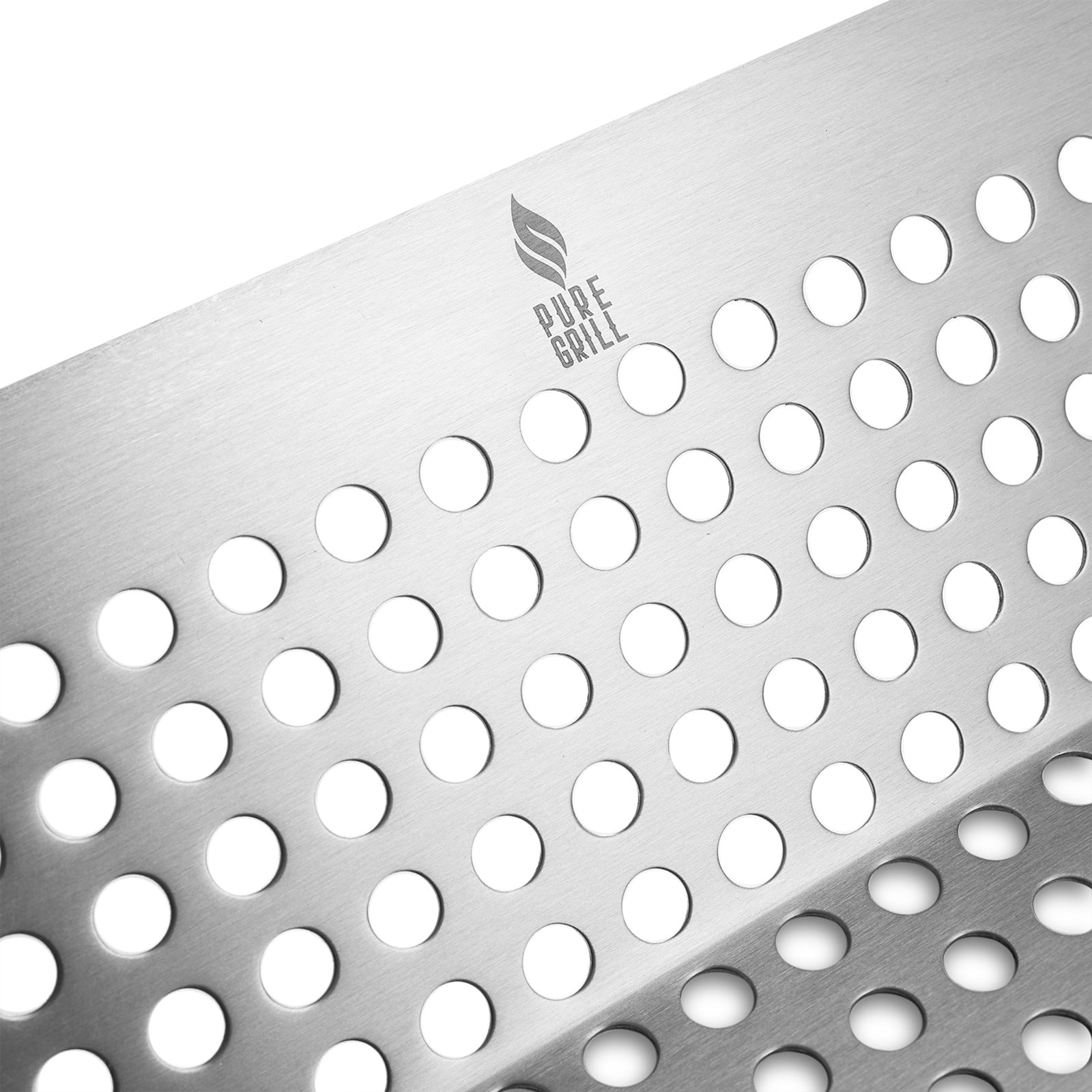 Vegetable Grill Basket - Stainless Steel Barbecue Wok Pan Tray for Grilling