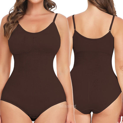 Thong Shapewear Bodysuit for Women | Tummy Control Snatched Seamless Full Body Shaper | Instant Waist Slim Curve Enhancing for Dresses & Everyday Use