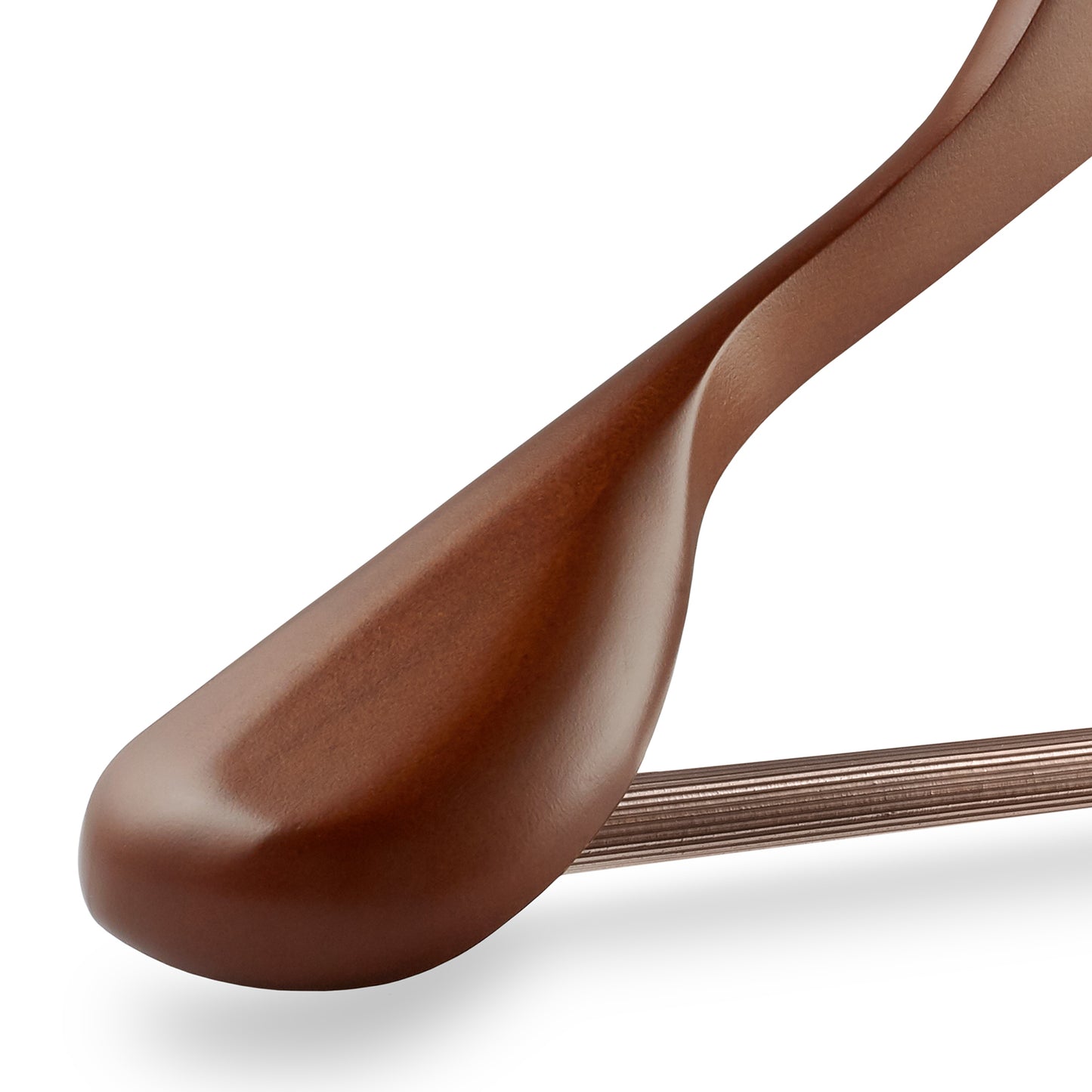 Minimalist Wood Suit Hangers 6-Pack – Wide Shoulder Hangers for Coats, Dresses, Pants | Clean Closet Vibes | Non-Slip Heavy Duty Wood Design