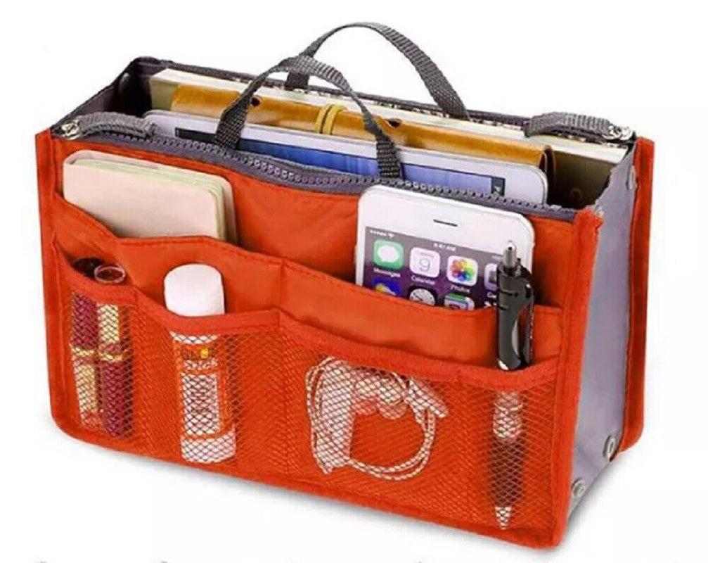 Women's Travel Purse Organizer Insert – Multi-Pocket Tote Handbag Liner for Easy Bag Swap, Lightweight Storage for Essentials, Makeup & Accessories