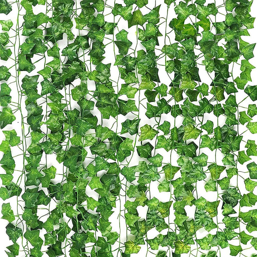 chill room accessories, Artificial Ivy Vines 12 Pack - 84Ft Fake Greenery Garland for Wall, Decorative Fruit Plants Plastic Silk Decoration Ornaments