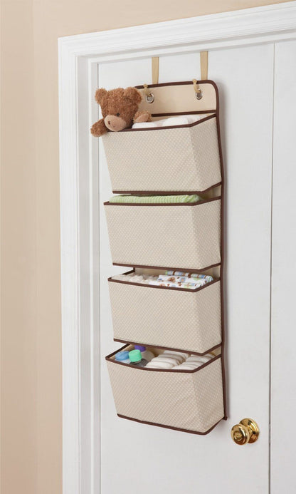 Mesh over Door Storage Organizer Hanging Closet Shelf Bag Shelves Toys Children