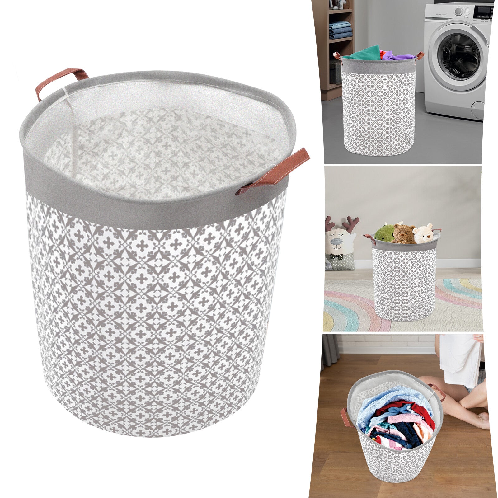 Multi-Purpose Laundry Hampers 15.7"(D) X 19.7"(H) Collapsible Laundry Basket