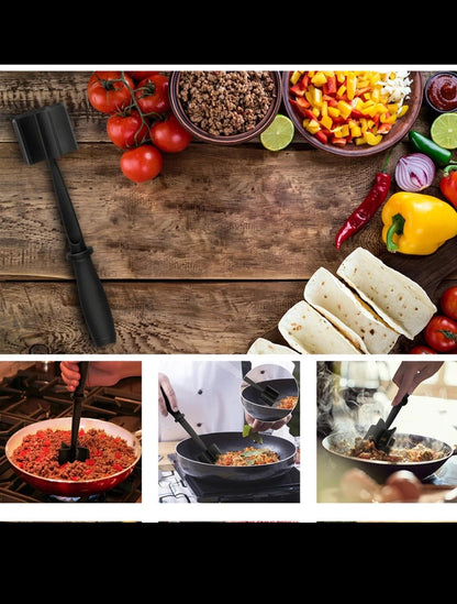 Meat Hamburger Chopper Heat Resistant Utensil Ground Beef Potato Masher Spatula