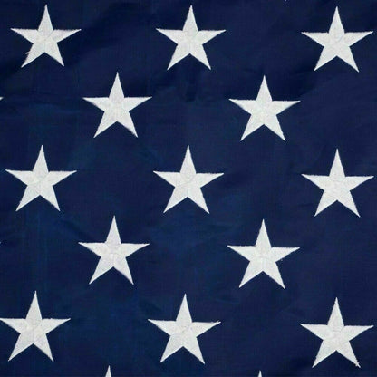 American USA Flag Heavy-Duty Nylon, Embroidered Stars Double-Stitched Stripes, Fade-Resistant with Brass Grommets for All-Weather Display Banners Gift