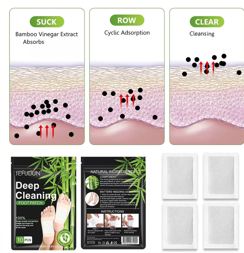 Foot Detox Patches 150Pcs – Deep Cleansing Herbal Pads for Toxin Removal, Organic Slimming, Better Sleep, Stress Relief & Relaxation