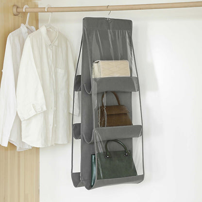 Bag Organizer Hanging Handbag Organizer Storage Artifact Bag Dust-proof Cover Wardrobe Pocket