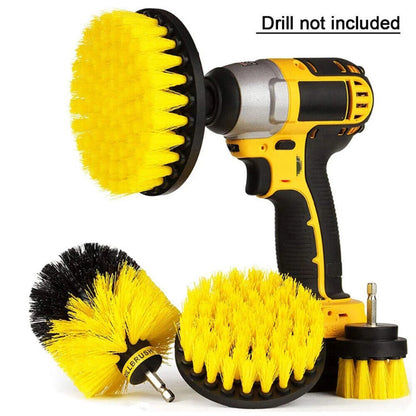 3 Pcs Drill Brushes Set Tile Grout Power Scrubber Cleaner Spin Tub Shower Wall