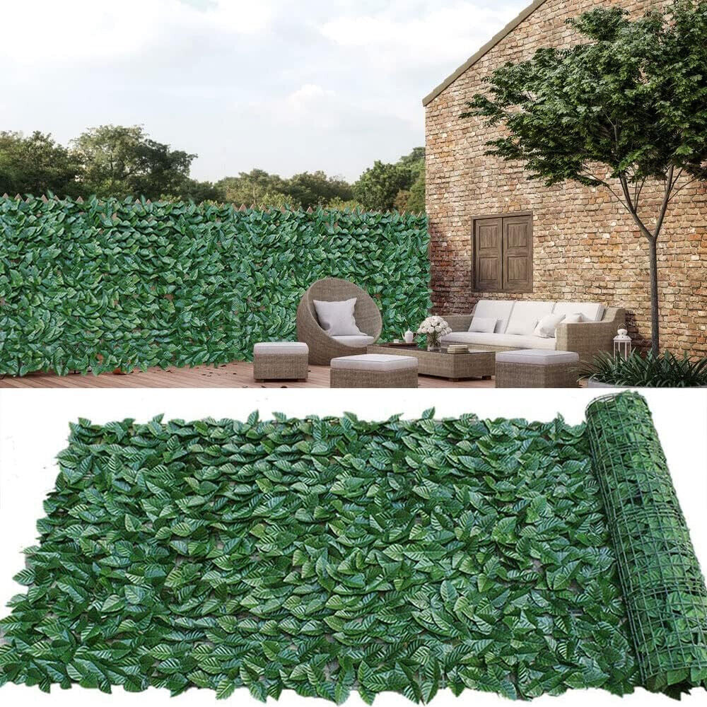 118"X39" Artificial Faux Ivy Leaf Hedge Fencing Privacy Fence Garden Decorate