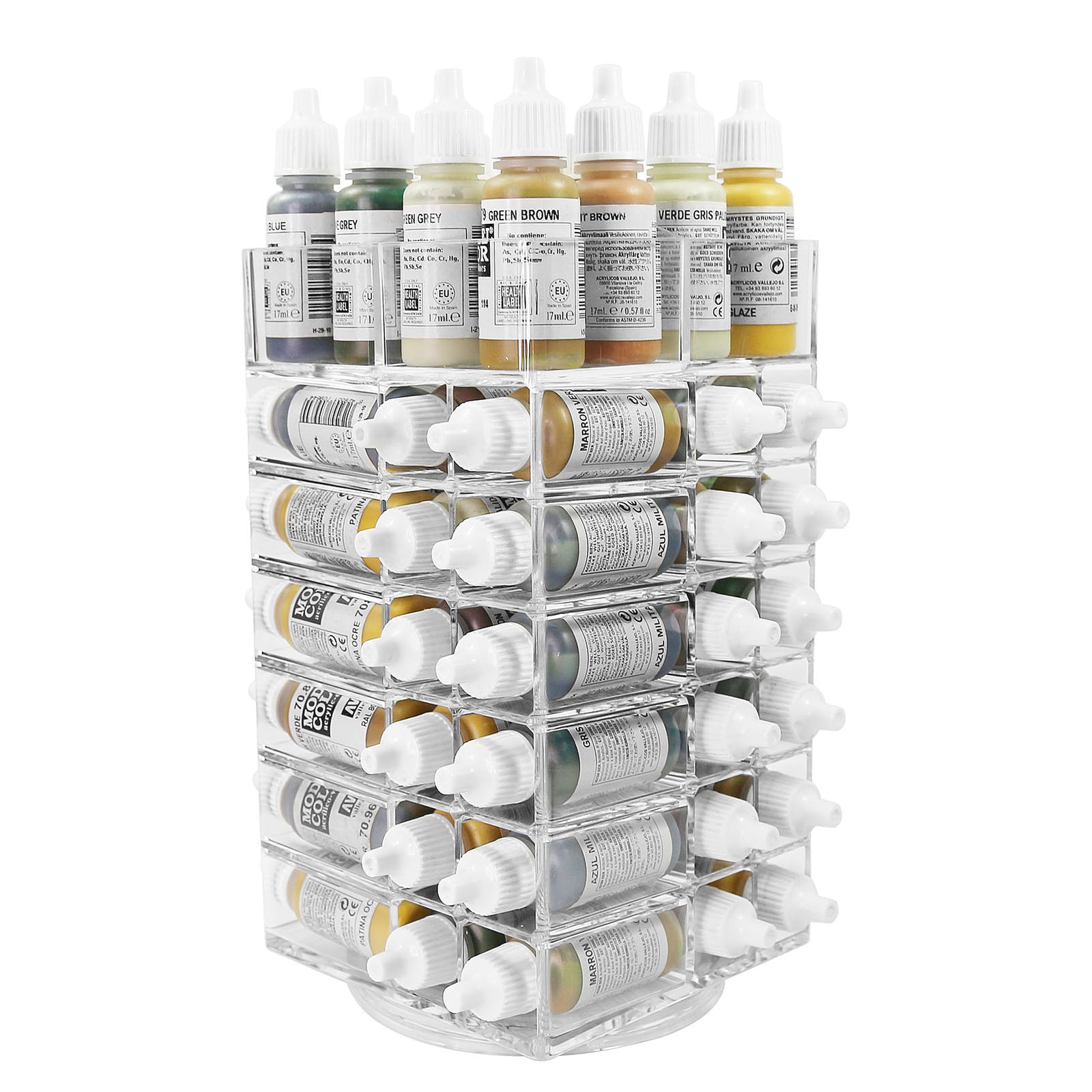 1Pc Model Paint Organizer Pigment Bottle Spinning Rack Holder Shelf SN02