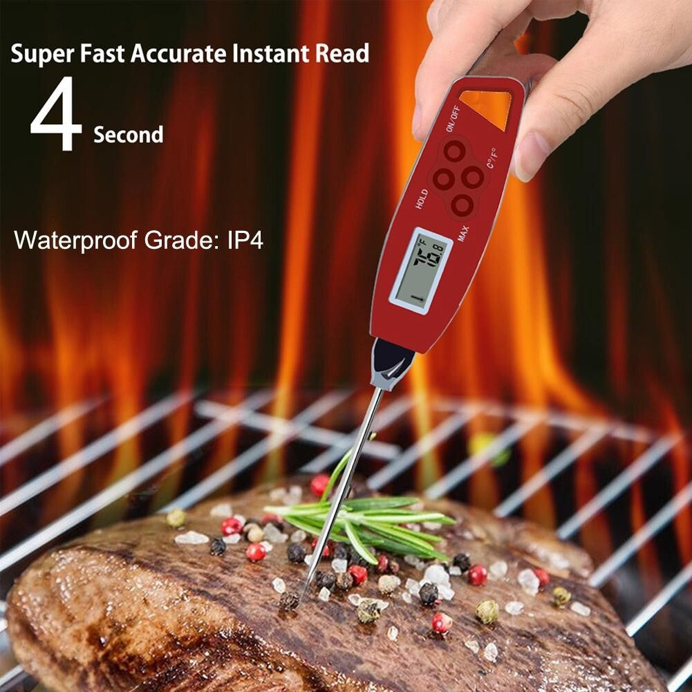Electronic Digital Instant Read Meat BBQ Smoker Grill Kitchen Probe Thermometer