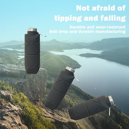 Collapsible Water Bottle,Bpa Free Silicone Reusable Foldable Travel Water Bottle
