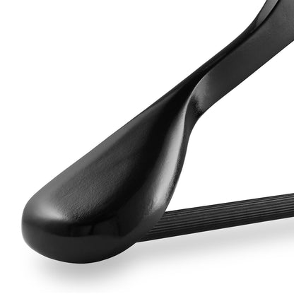 Minimalist Wood Suit Hangers 6-Pack – Wide Shoulder Hangers for Coats, Dresses, Pants | Clean Closet Vibes | Non-Slip Heavy Duty Wood Design