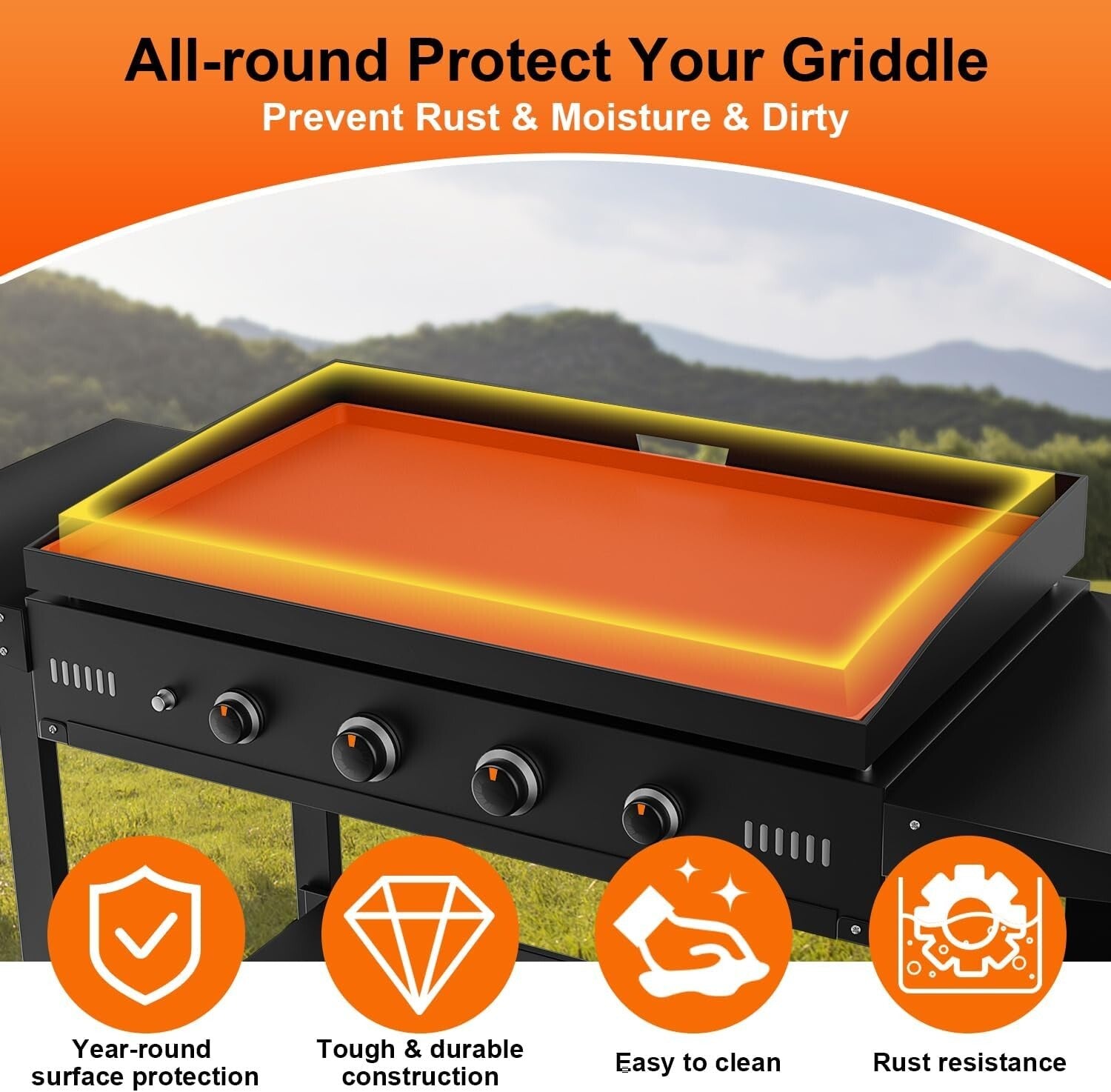 28 Inch Silicone Griddle Mat for Blackstone 28 Inch Heavy Duty Food Grade Cover