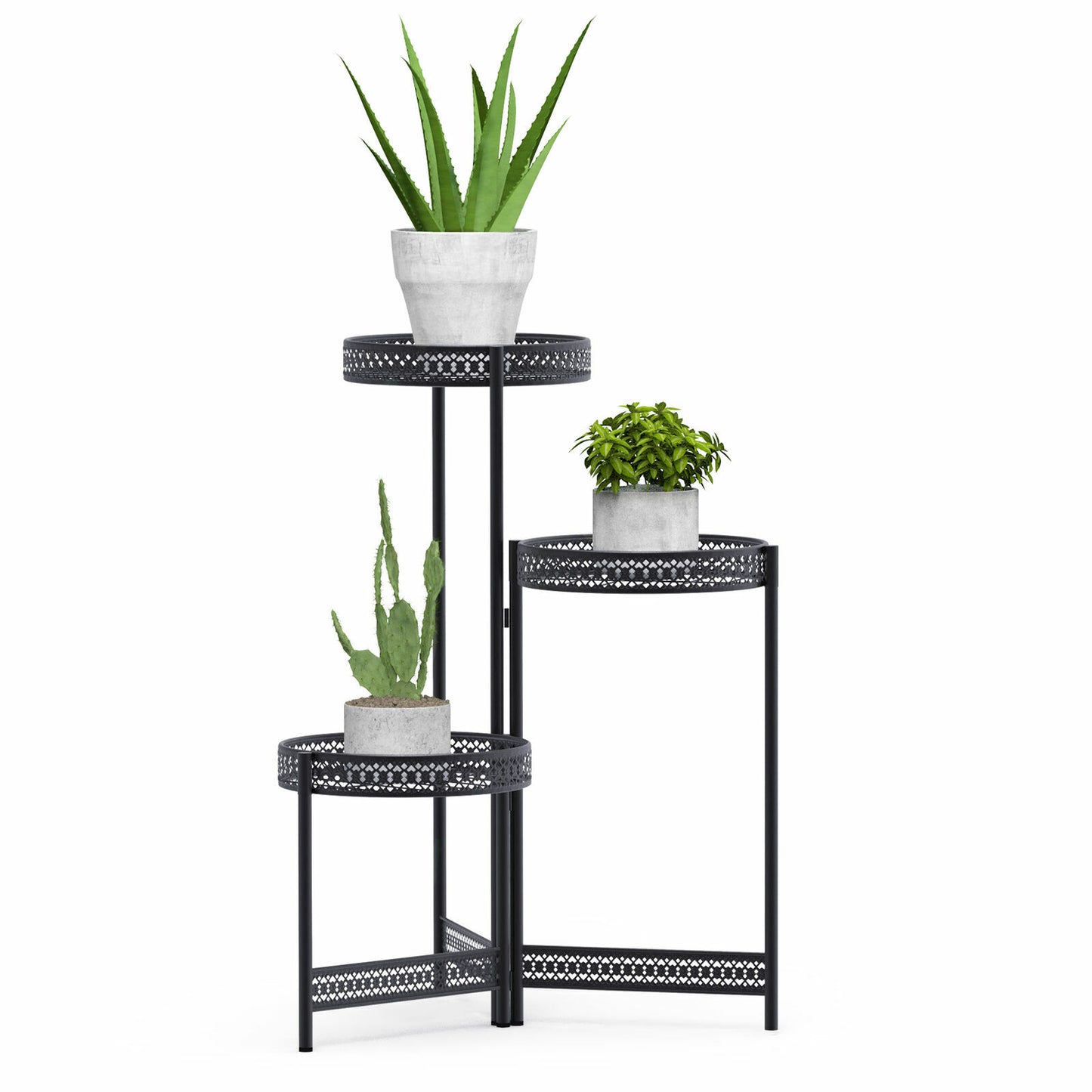 Thick Multi Tier Metal Plant Stand Display Bonsai Shelf Home Garden Patio Room