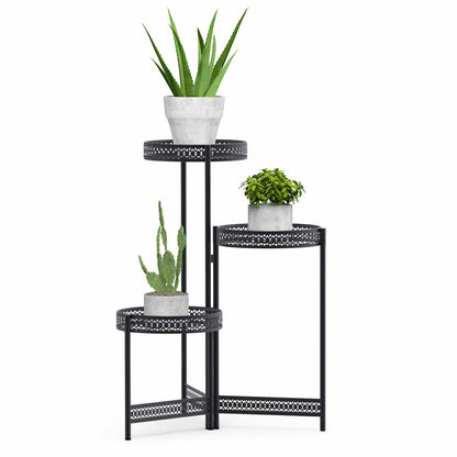 Thick Multi Tier Metal Plant Stand Display Bonsai Shelf Home Garden Patio Room