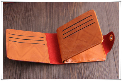 Men'S US 100 Dollar Bill Leather Wallets Bifold Photo Card Holder Handbag Clutch