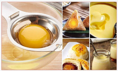 Easy Egg Yolk White Separator - Kitchen Gadget, Divider Holder Sieve Tool