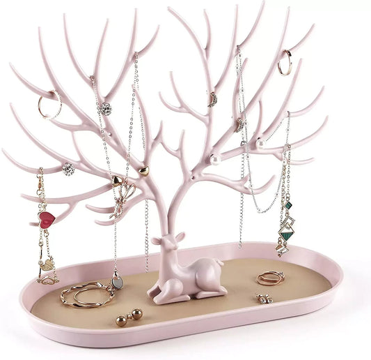 Antlers Jewelry Display Stand,Tree Tower Rack Hanging Organizer for Ring Earring