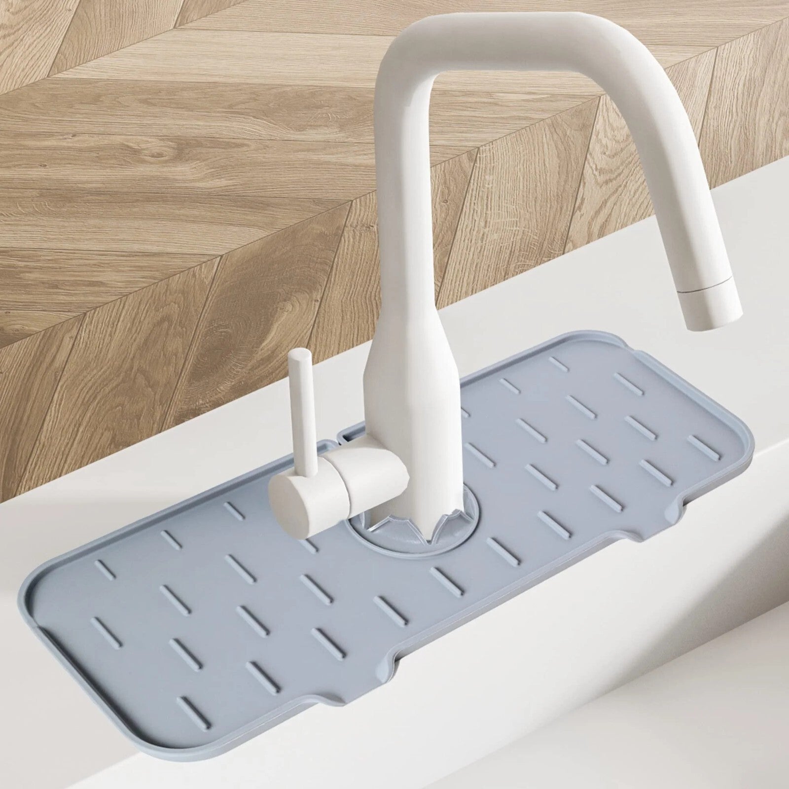 Silicone Sink Faucet Splash Guard, Faucet Absorbent Mat, Kitchen Sink Faucet Mat