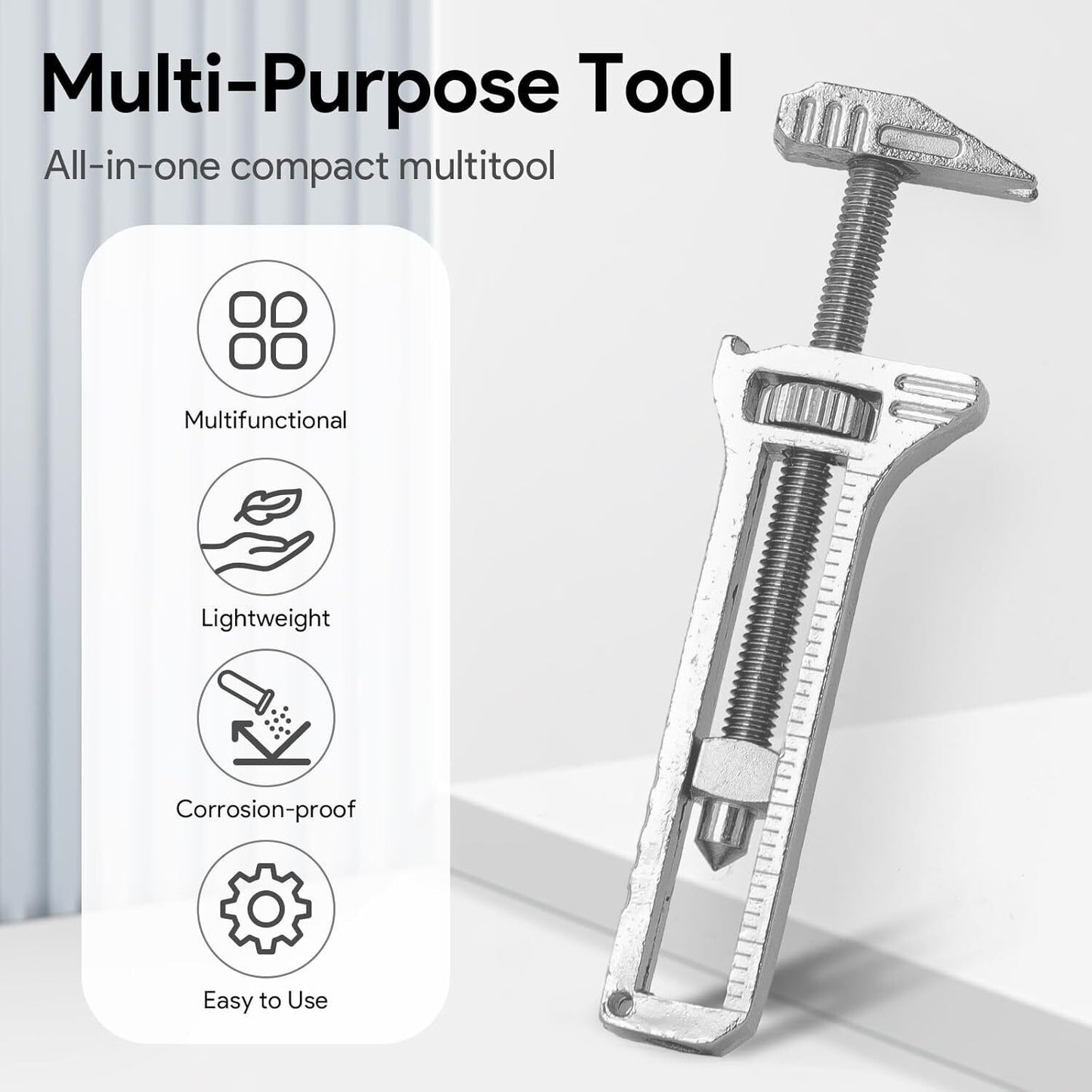 3×Compact Titanium Multitool Alloy Everyday Multi Functional Wrench Spanner Mini