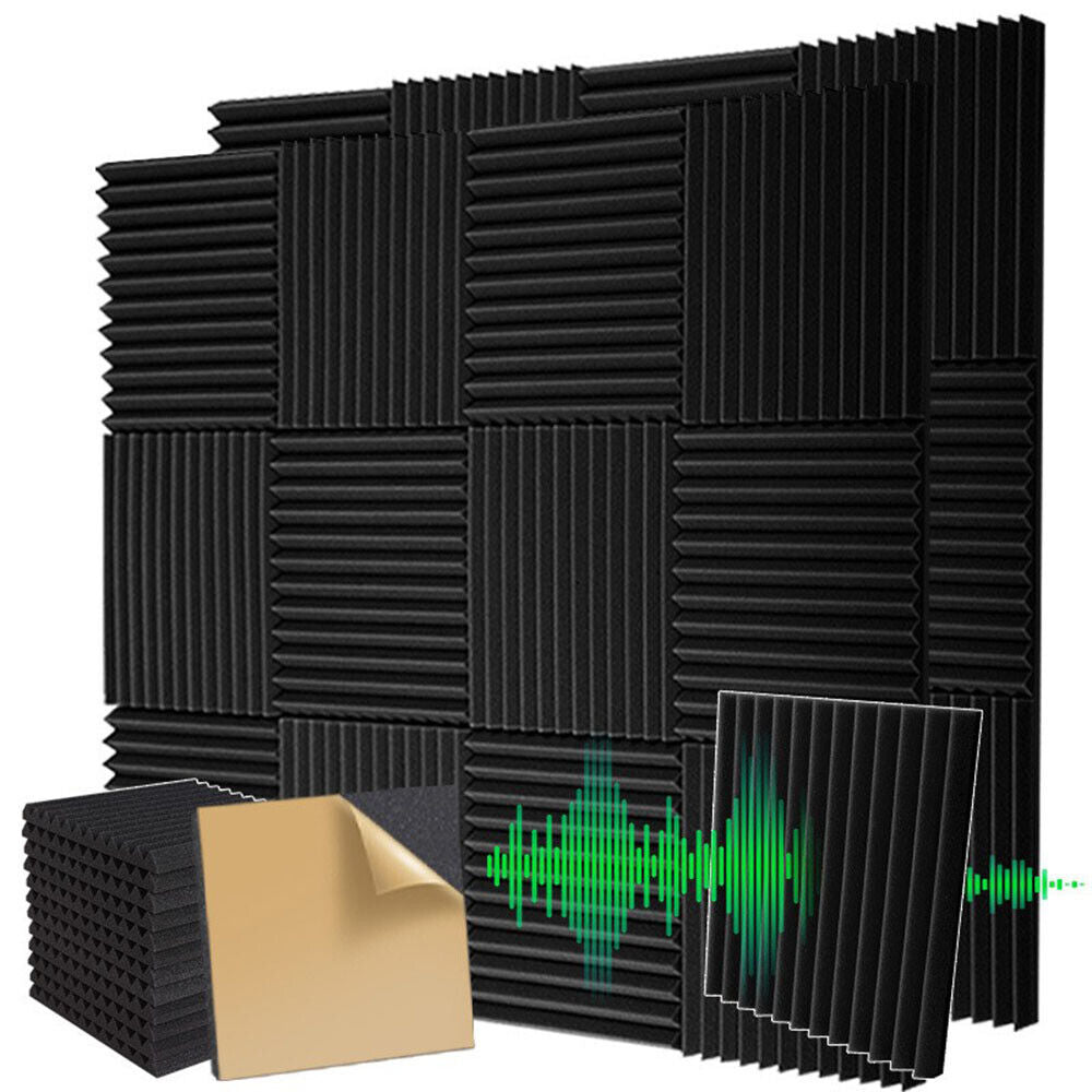 Foam Home, Premium Acoustic Foam Panels - Soundproofing, Noise Reduction & Easy Install | Studio, Home, & Office