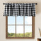 Farmhouse Kitchen 2 Pack Buffalo Check Plaid Window Valances White and Black Farmhouse