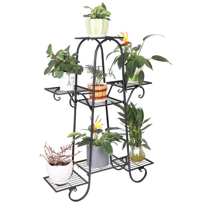 Thick Multi Tier Metal Plant Stand Display Bonsai Shelf Home Garden Patio Room