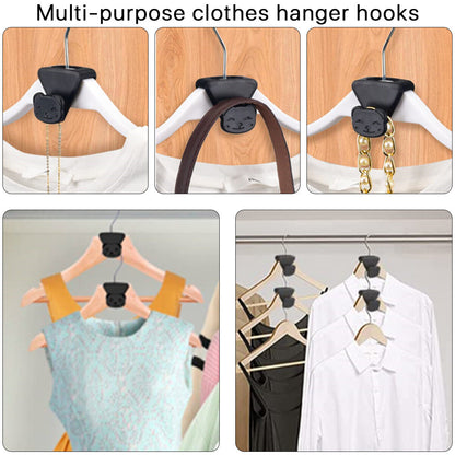 love hanger 18Pcs Space Triangles Clothes Hanger Connectors Hooks for Organizer Closet Space-Saving Hanger 