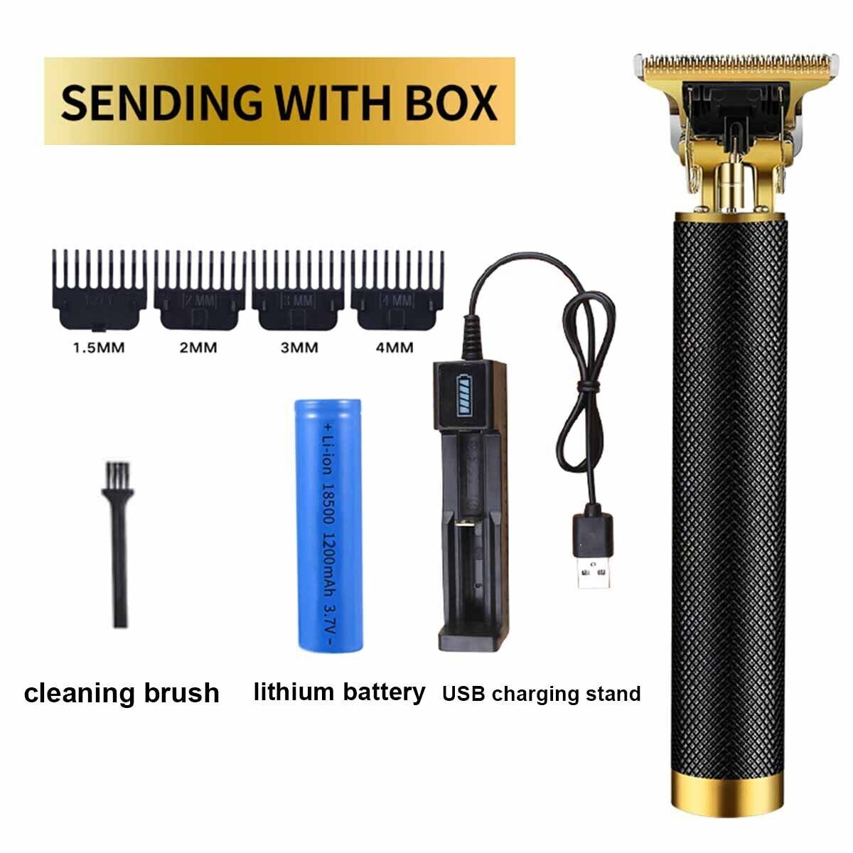 Barber Essential: Professional Cordless Hair Clippers & Beard Trimmer – Precision Shaver for Fades, Line-Ups & Home Cuts | TikTok Grooming Find