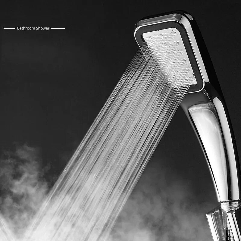 300 Holes High Turbo Pressure Bathroom Shower Head Powerful Water Saving Filte