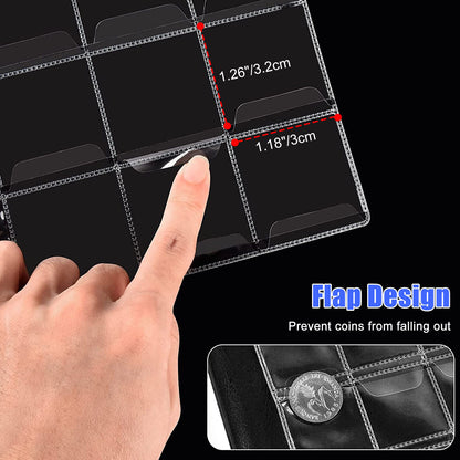 Coin Storage Book Collection, 240 Pockets Album Folder Holder for Penny Quarters