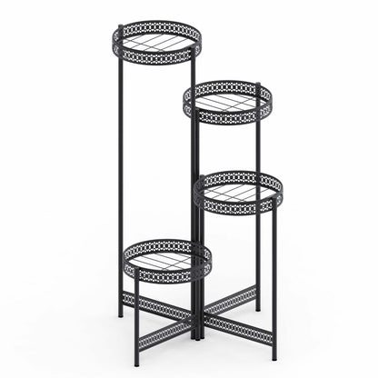Thick Multi Tier Metal Plant Stand Display Bonsai Shelf Home Garden Patio Room