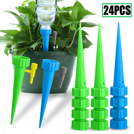 Eco-Friendly Plant Care – 24PCS Self-Watering Spikes | Sustainable Drip Irrigation System for Your Plants | TikTok Trend for Effortless Gardening
