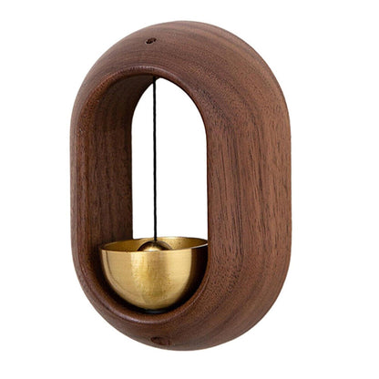 Magnetic Wind Chime Door Bell Entrance Bell Wooden-Copper for Home Coffee Shop