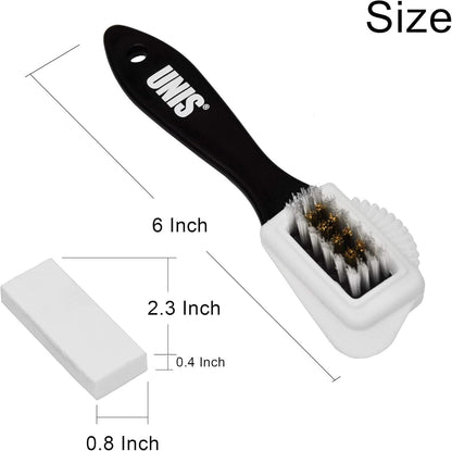 Suede & Nubuck Leather 4 Way Cleaning Caring Brush Shoe & Boots Cleaner Essentia